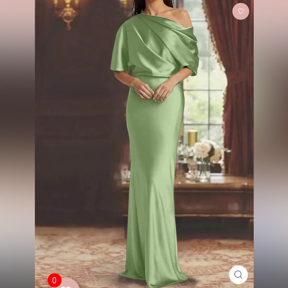 Mondressy mother of the bride sheath column gown, size 8